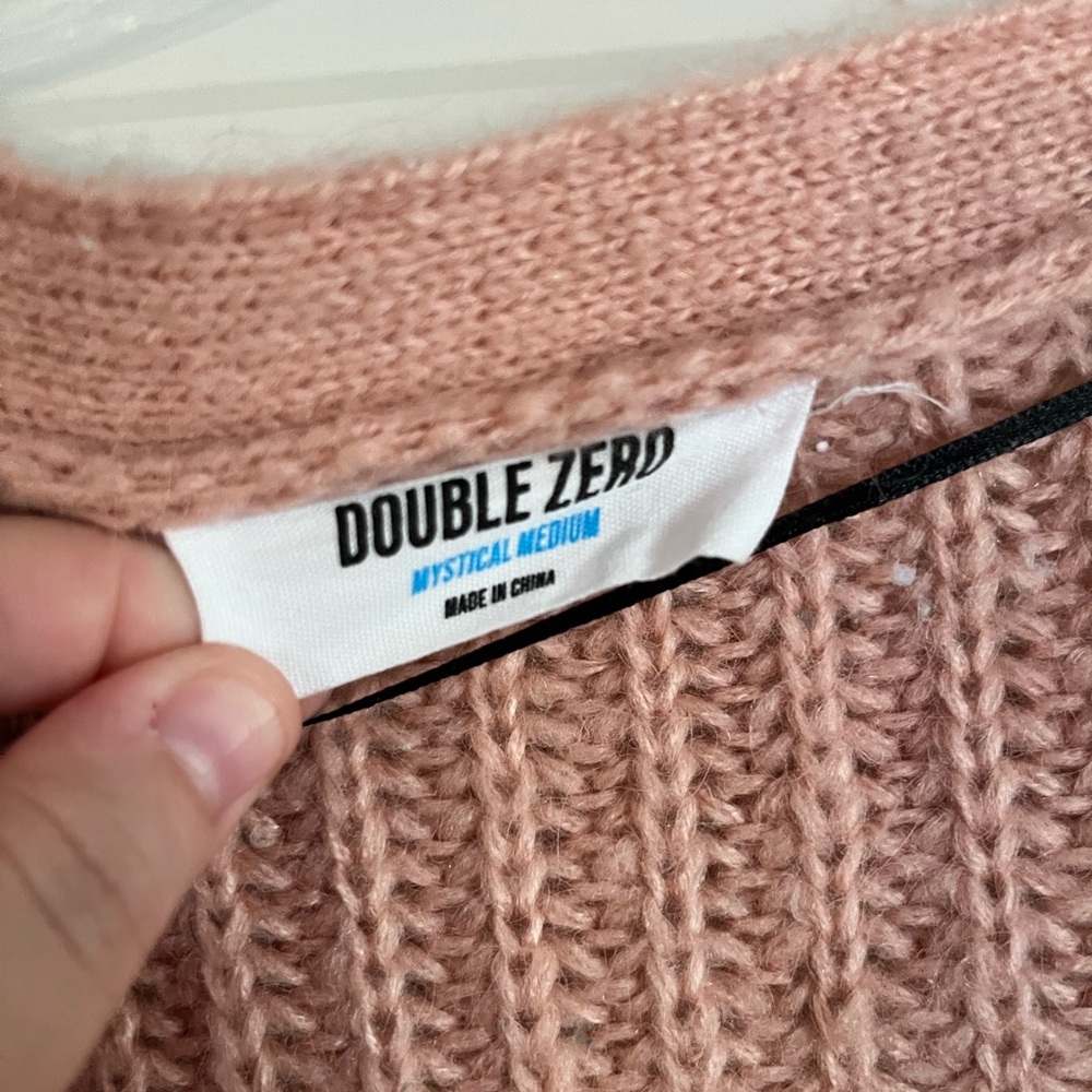 Double Zero Blush Button-Up Cardigan - image 4